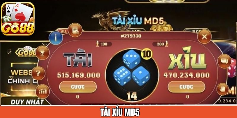 Tài Xỉu MD5 - Siêu Phẩm Sicbo Hiện Đại Và Xanh Chín Tại Go88